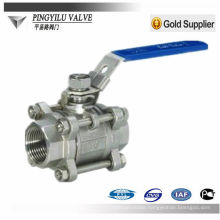 stainless steel 3pc 1 inch ball valve
